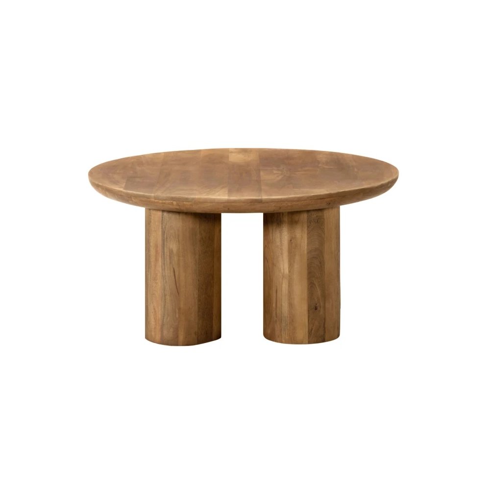 Sullivan Round Coffee Table - Spice Tan