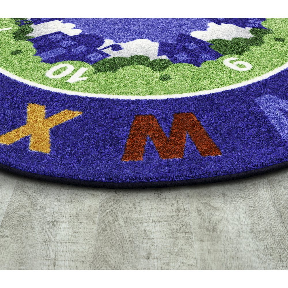 Beautiful Day for Learning 7'8" x 10'9" Oval Area Rug in Color Multi