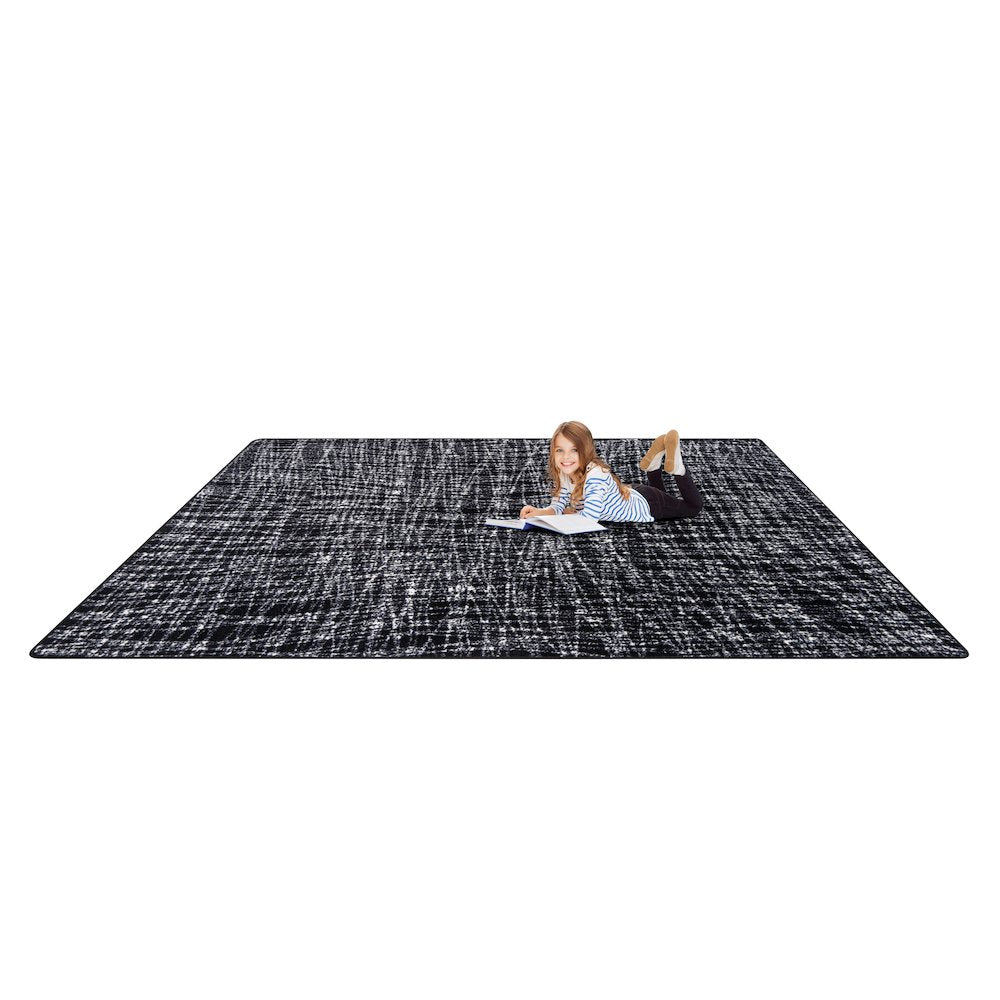 Impressions Crisscross 5'4" x 7'8" Area Rug in Color Shadow