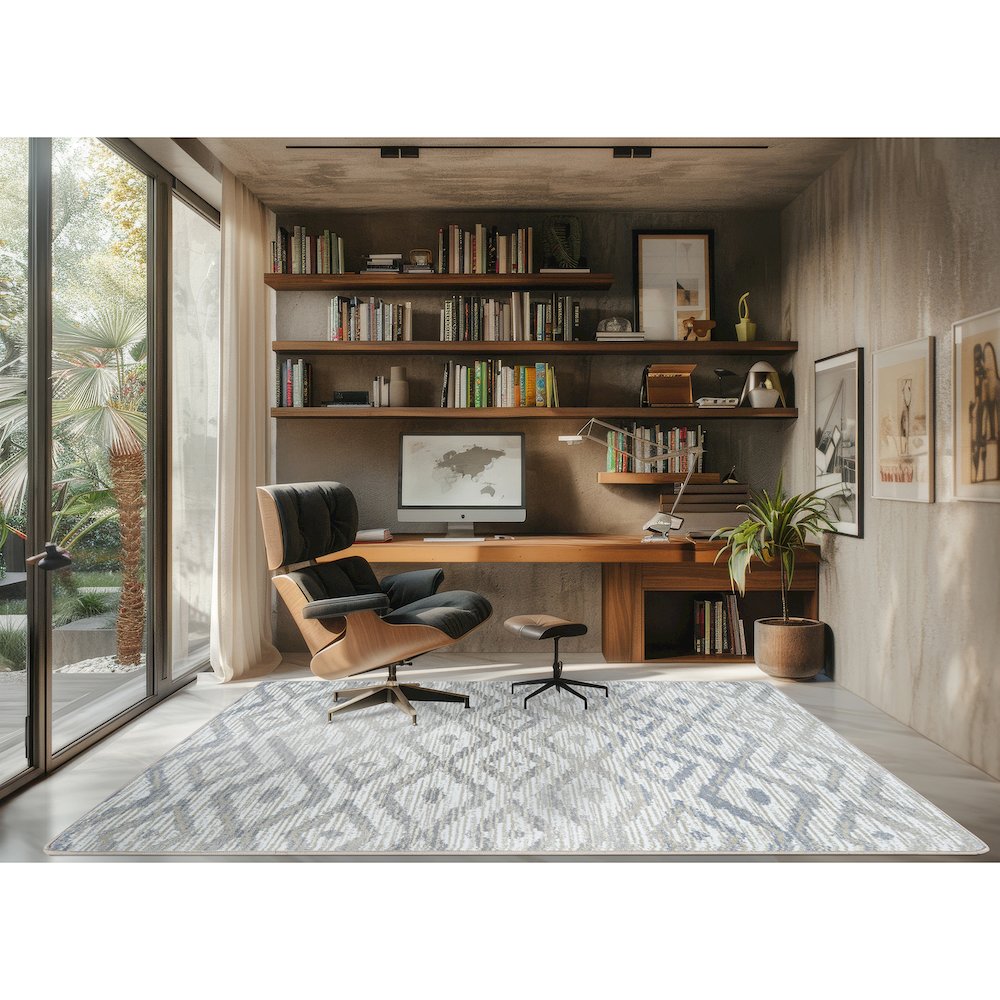 Diamond Oasis 5'4" x 7'8" Area Rug in Color Sandstone