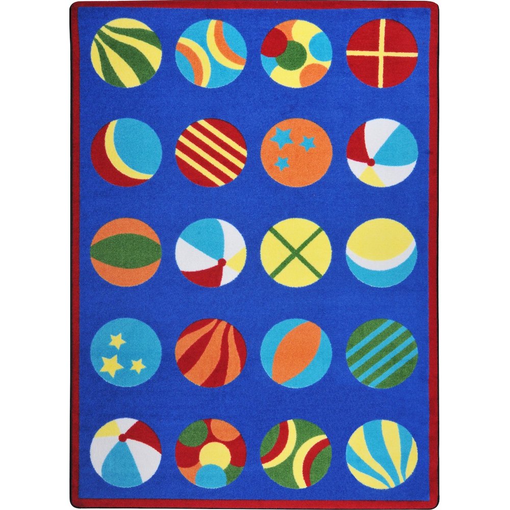 Kid Essentials Have a Ball 7'8" x 10'9" Area Rug in Color Multi