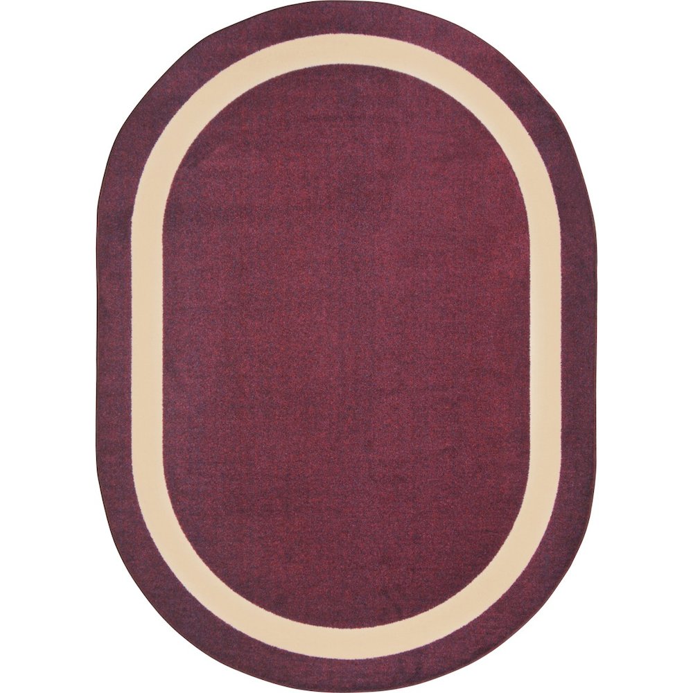 Kid Essentials Portrait 7'8" x 10'9" Oval Area Rug in Color Heather