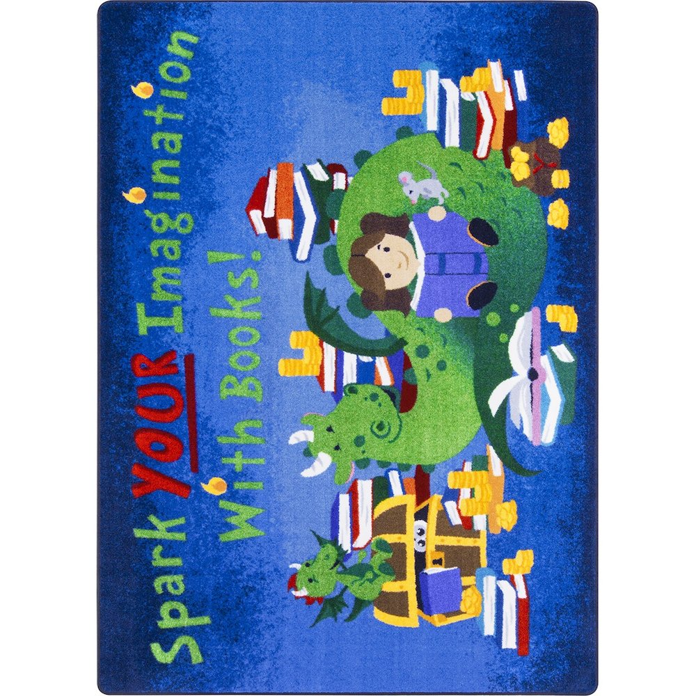 Kid Essentials Reading Cave 7'8" x 10'9" Area Rug in Color Multi