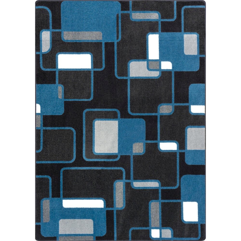 Kid Essentials Reflex 5'4" x 7'8" Area Rug in Color Sapphire