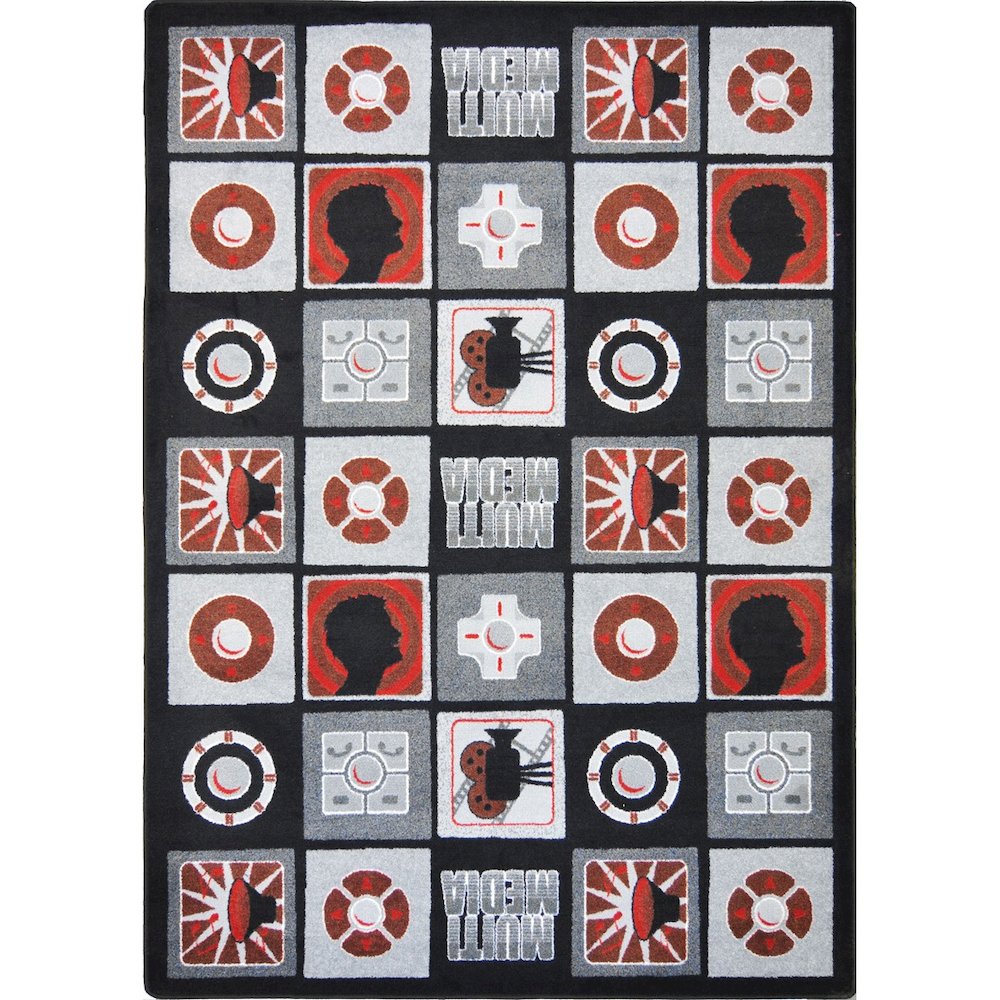 Kid Essentials Wired 5'4" x 7'8" Area Rug in Color Red