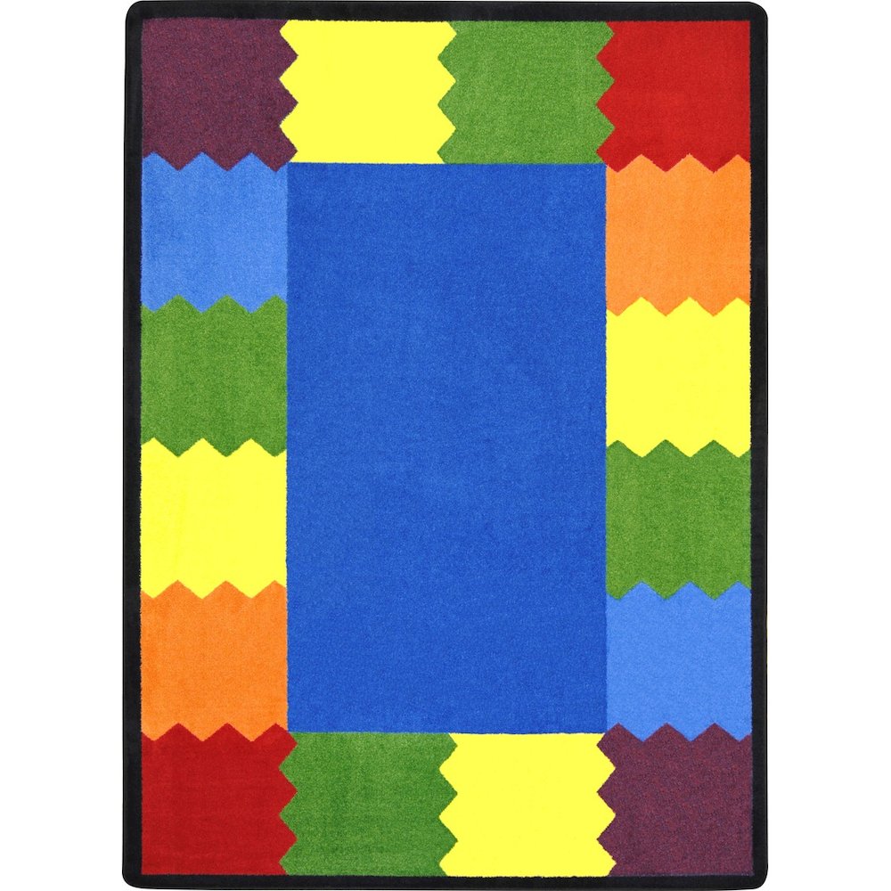 Kid Essentials Block Party 10'9" x 13'2" Area Rug in Color Multi