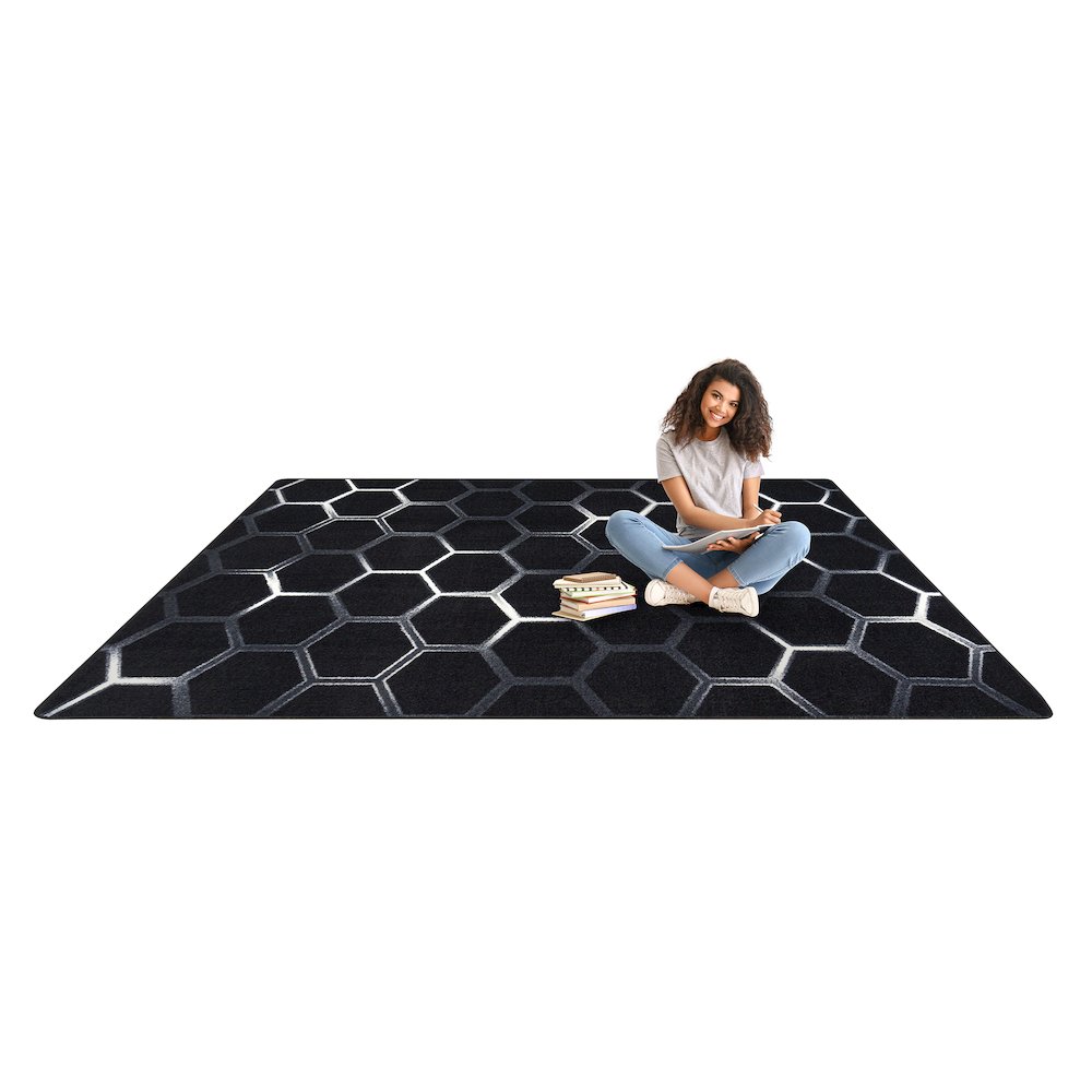 Kid Essentials Breakout 7'8" x 10'9" Area Rug in Color Arctic