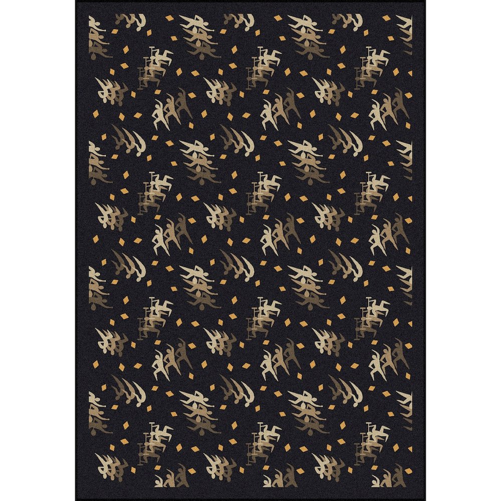Games People Play Fitness Zone 7'8" x 10'9" Area Rug in Color Charcoal