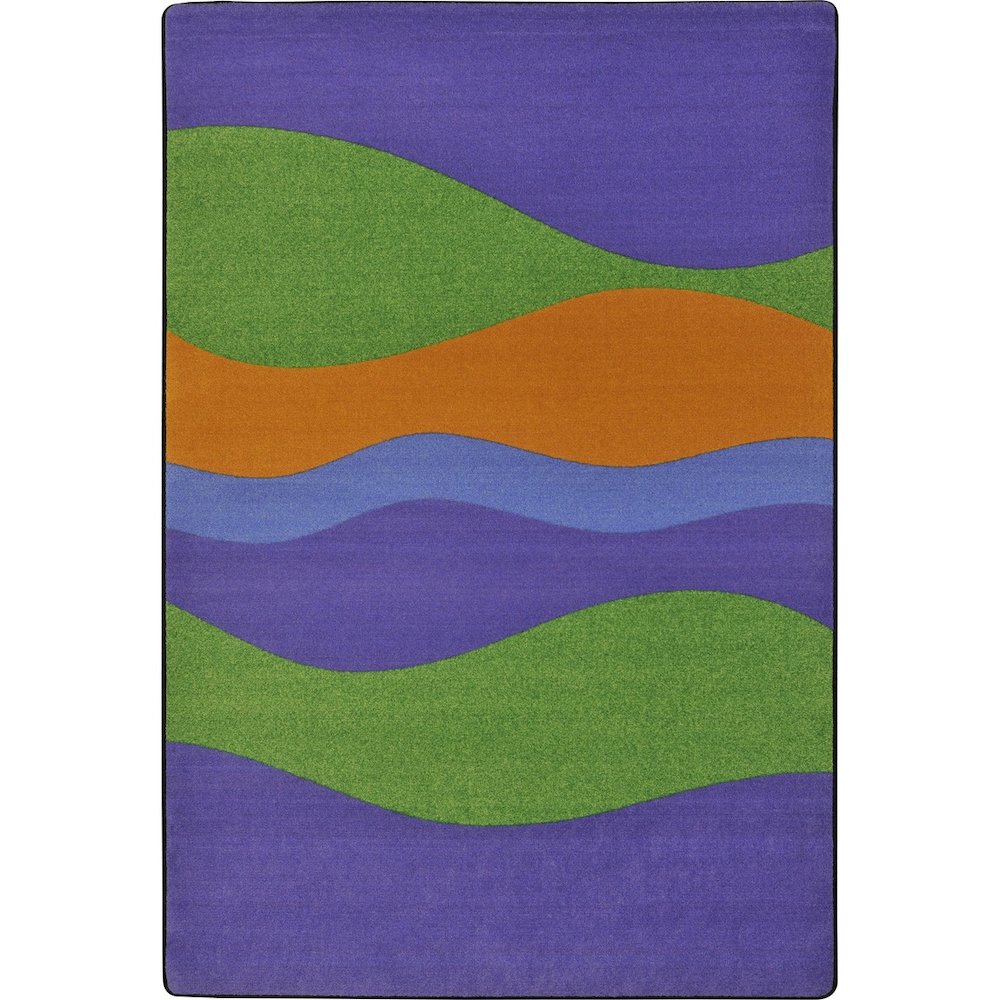 Kid Essentials Flow 10'9" x 13'2" Area Rug in Color Violet