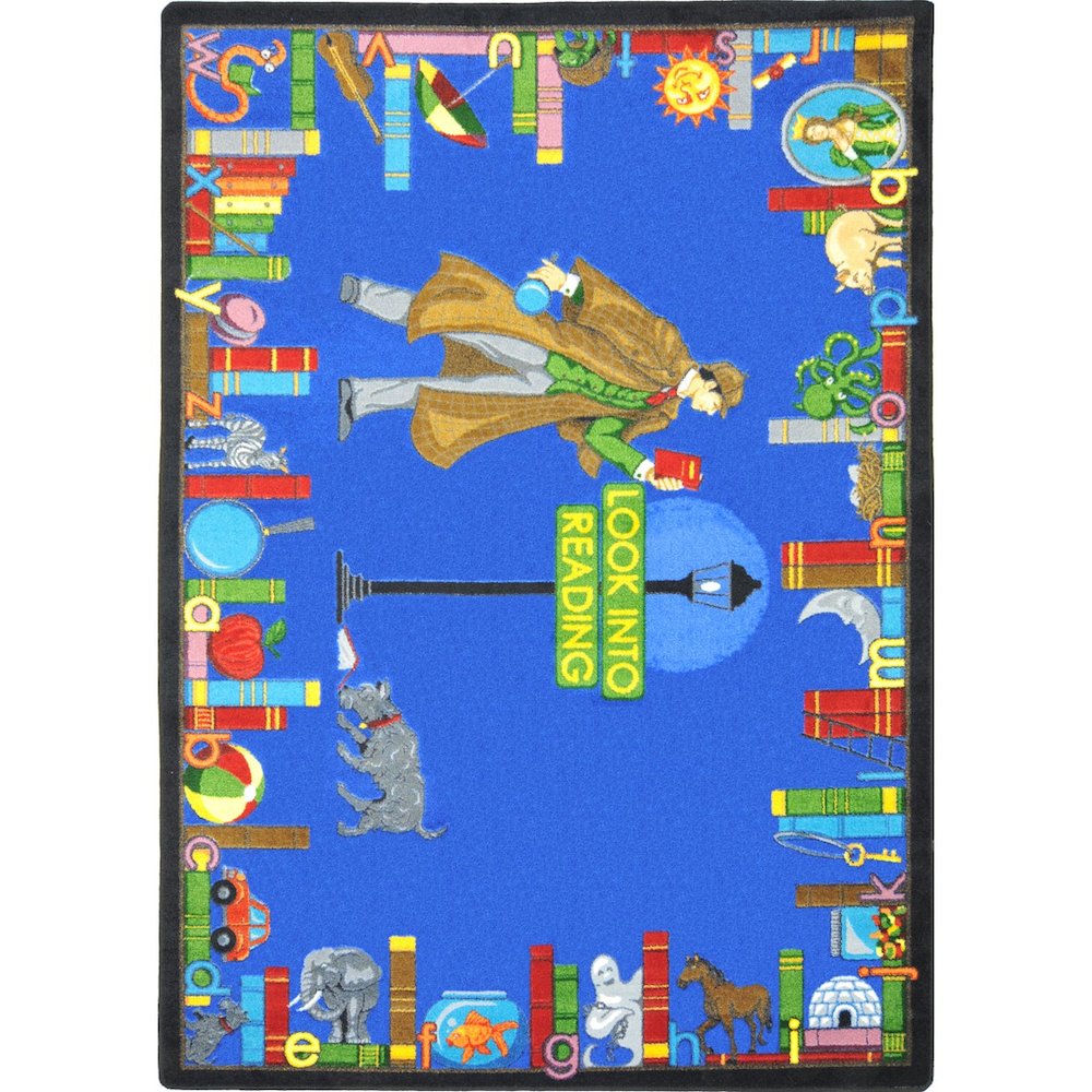 Kid Essentials Look Into Reading 10'9" x 13'2" Area Rug in Color Multi
