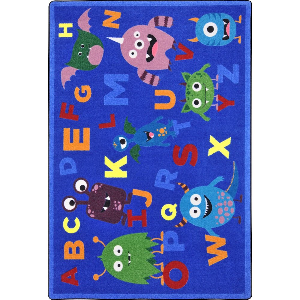 Kid Essentials Monster Mash 10'9" x 13'2" Area Rug in Color Multi
