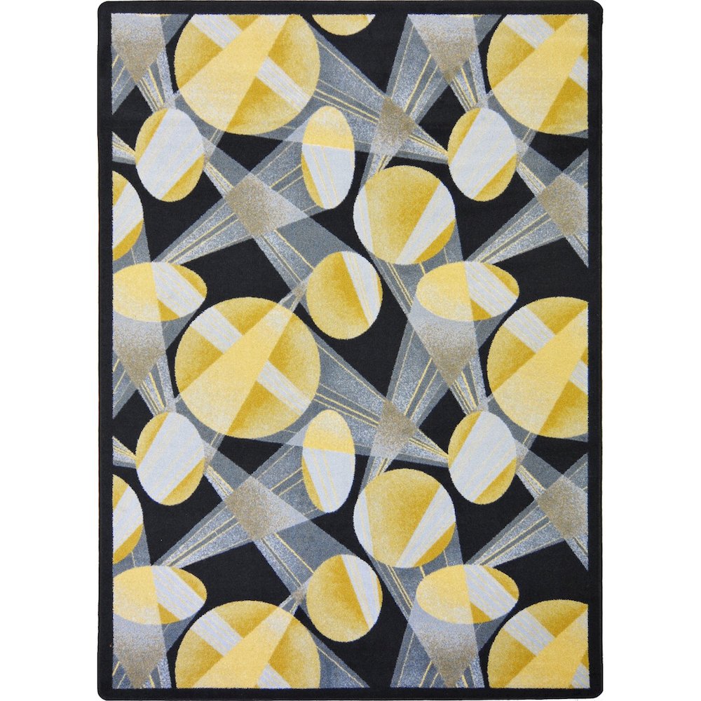 Any Day Matinee Searchlight 7'8" x 10'9" Area Rug in Color Charcoal