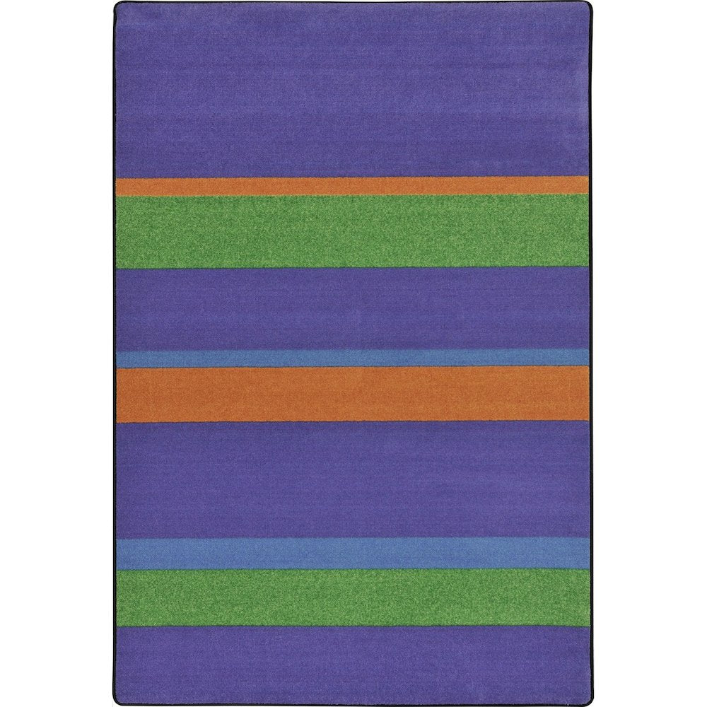 Kid Essentials Straight and Narrow 10'9" x 13'2" Area Rug in Color Violet