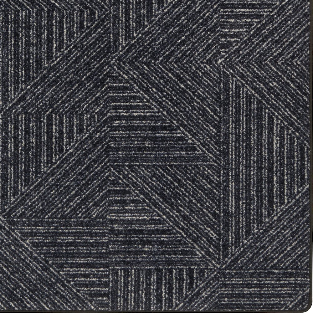 WorkSpace Above Board 7'8" x 10'9" Area Rug in Color Onyx