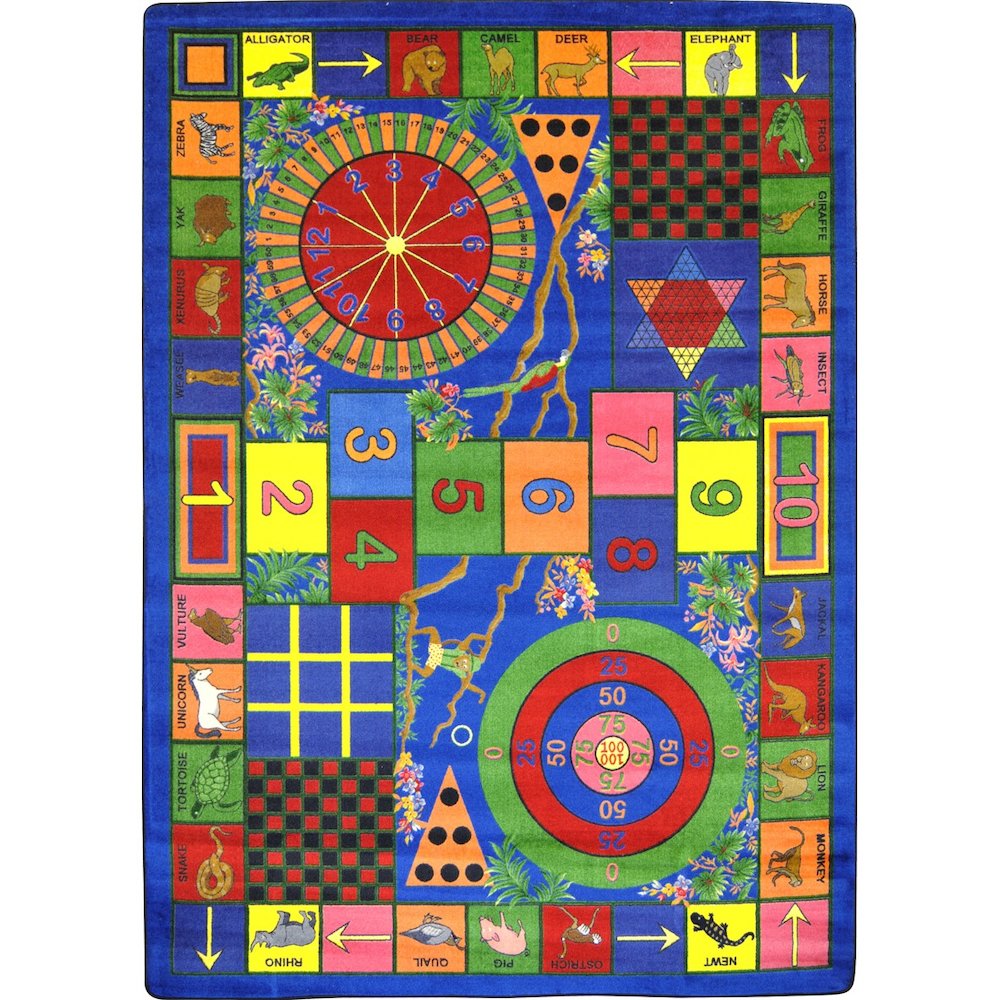 Kid Essentials Teacher's Pet 10'9" x 13'2" Area Rug in Color Multi