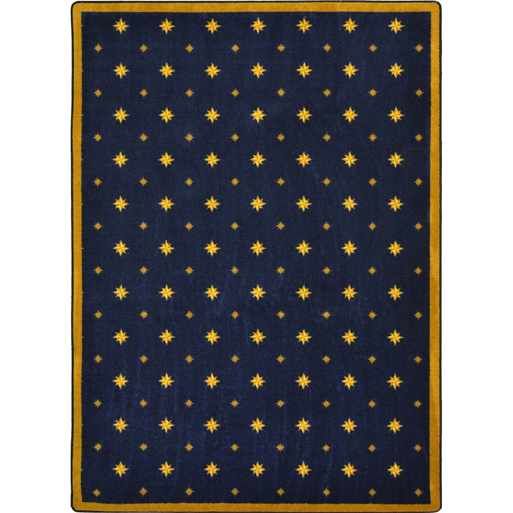 Any Day Matinee Walk of Fame 7'8" x 10'9" Area Rug in Color Navy