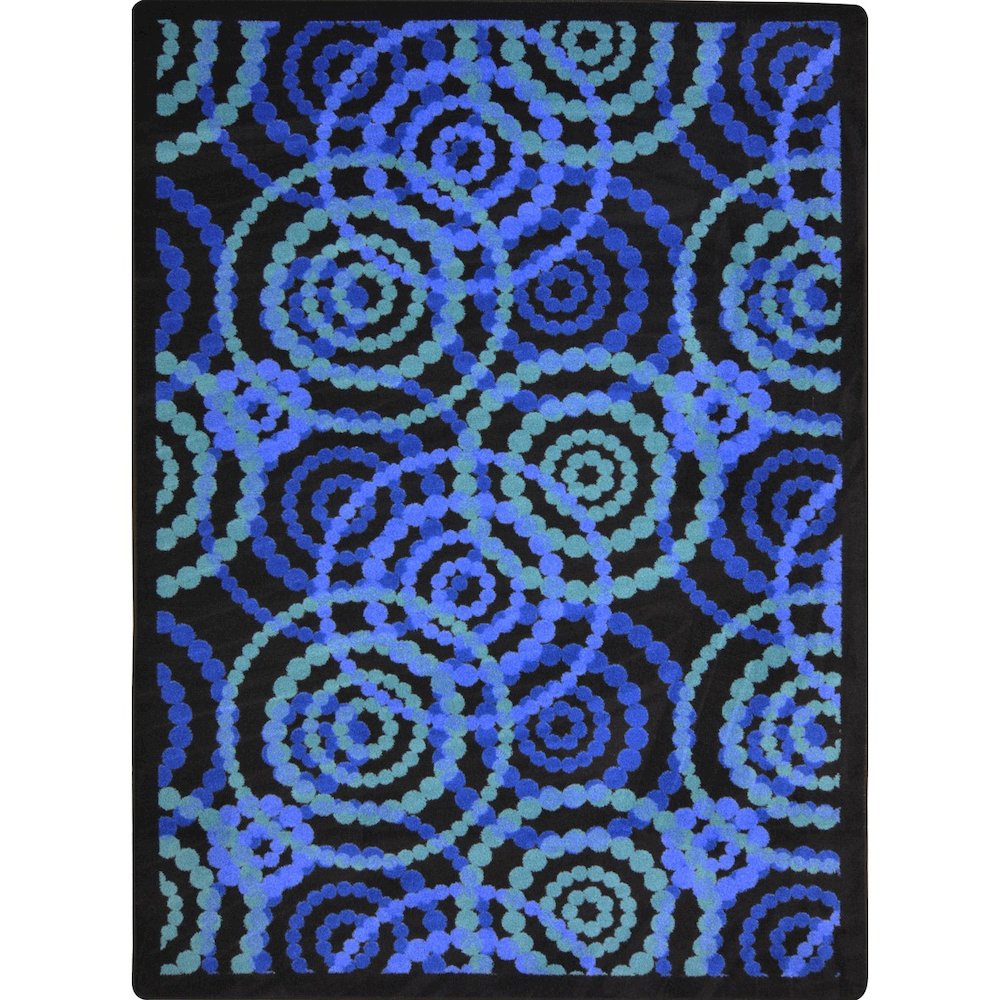 Kid Essentials Dottie 10'9" x 13'2" Area Rug in Color Sapphire