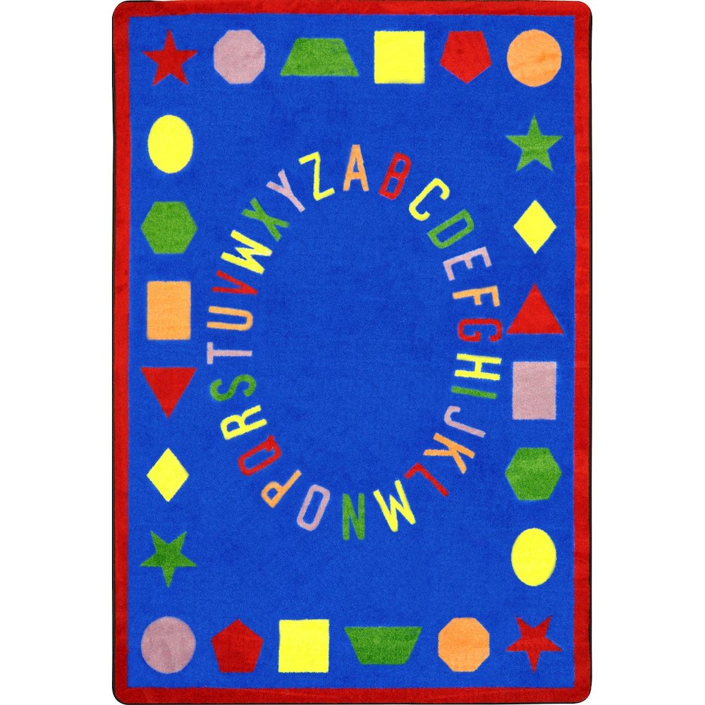 Kid Essentials First Lessons 10'9" x 13'2" Area Rug in Color Blue