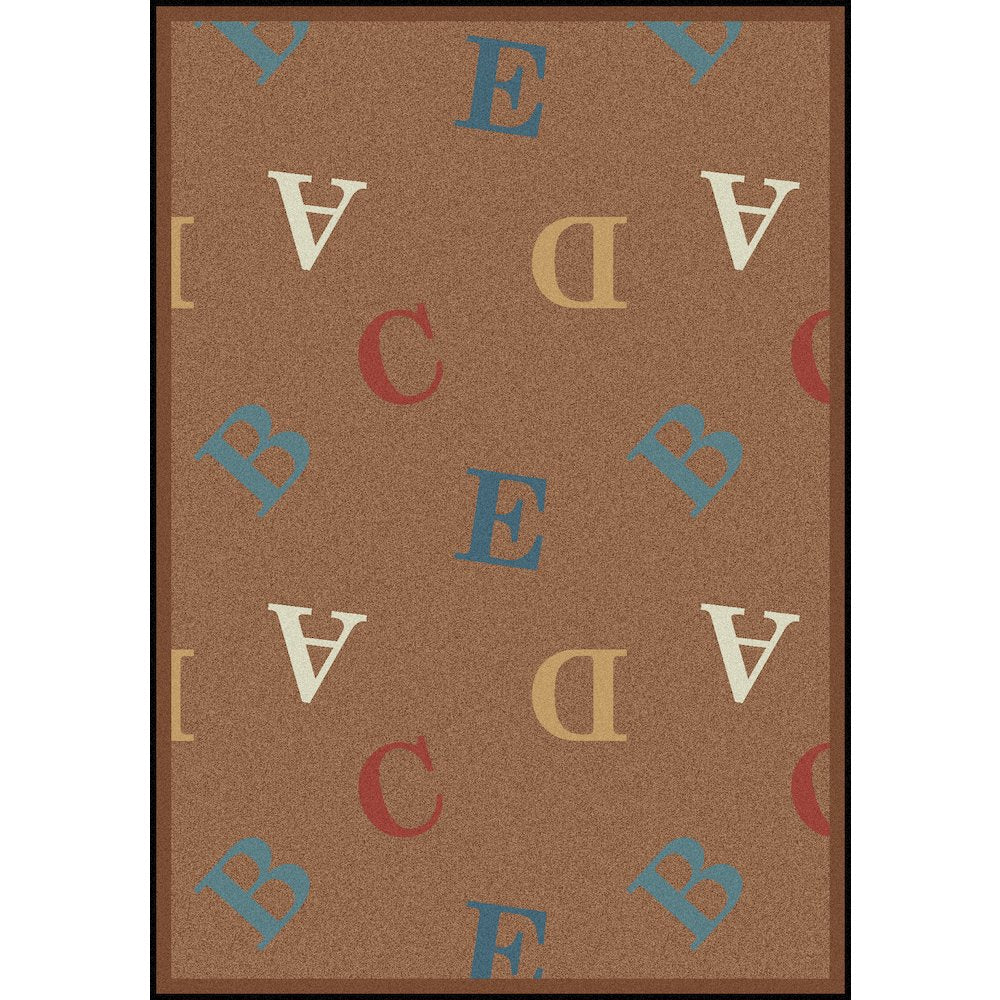 Playful Patterns Love Letters 10'9" x 13'2" Area Rug in Color Antique