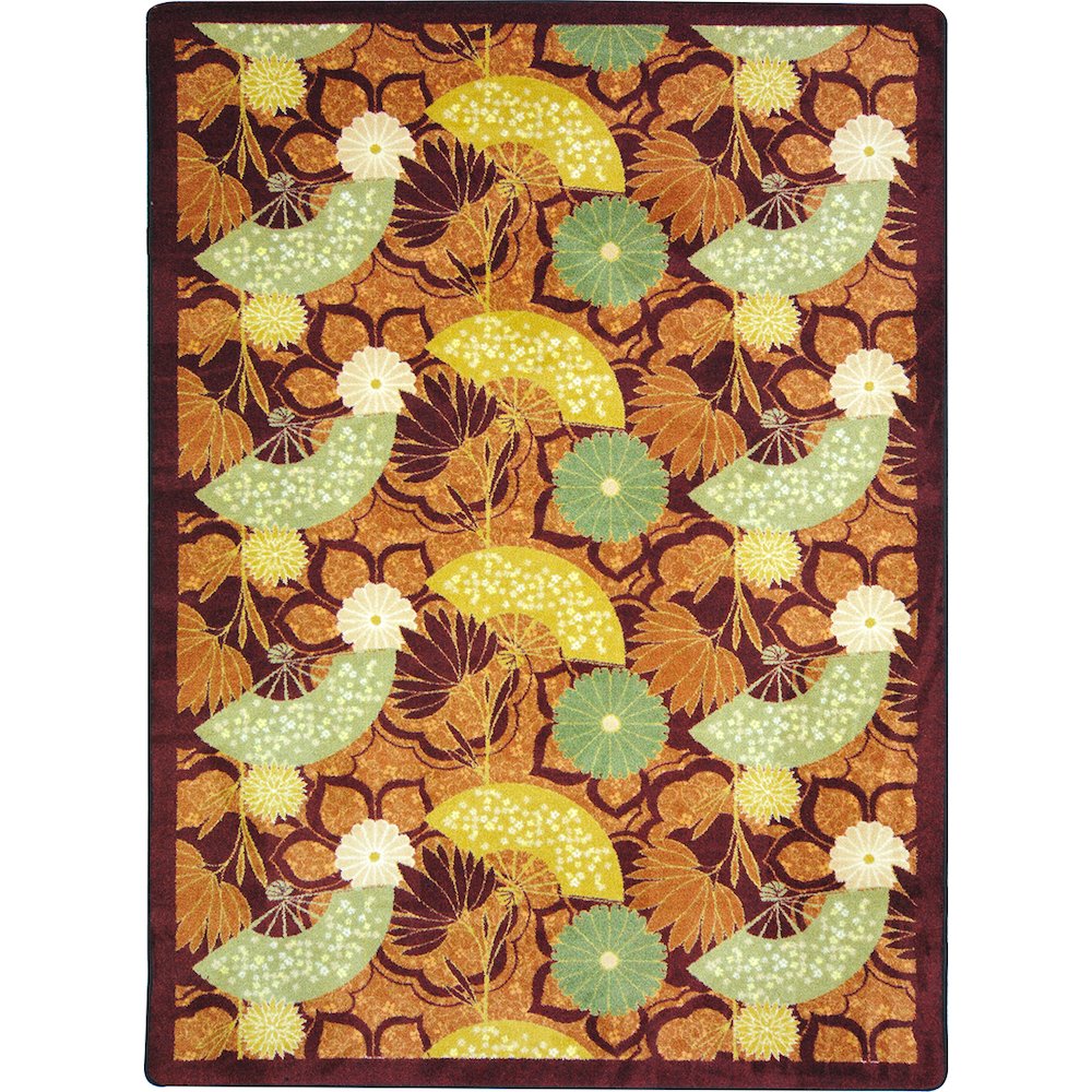 Kaleidoscope Pacific Rim 10'9" x 13'2" Area Rug in Color Rust