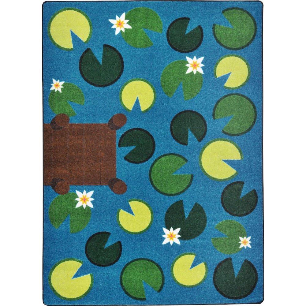 Kid Essentials Playful Pond 10'9" x 13'2" Area Rug in Color Multi