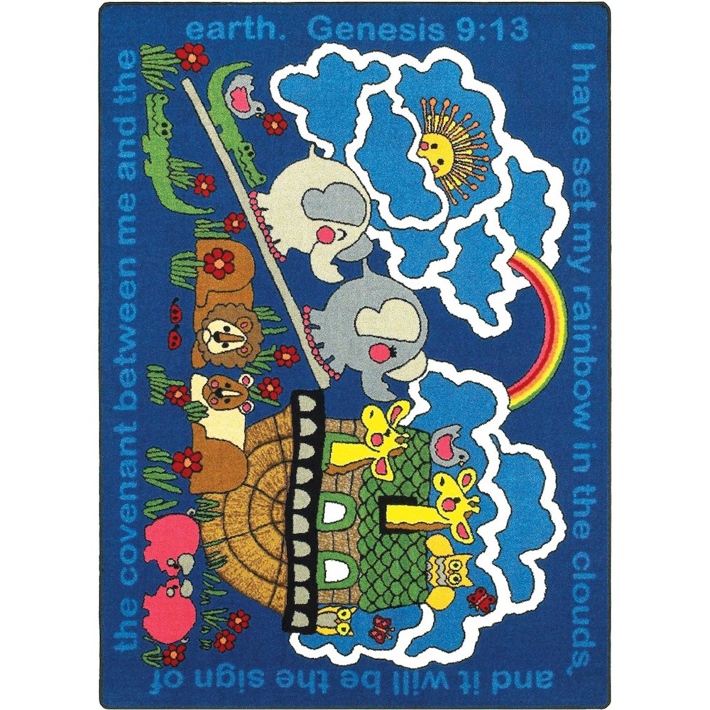 Kid Essentials Rainbow's Promise 10'9" x 13'2" Area Rug in Color Multi