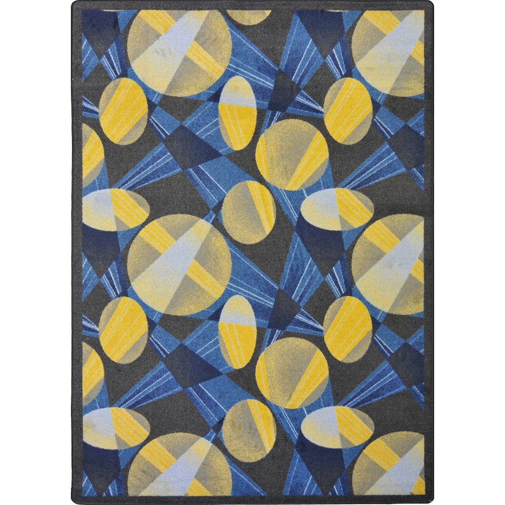 Any Day Matinee Searchlight 10'9" x 13'2" Area Rug in Color Navy