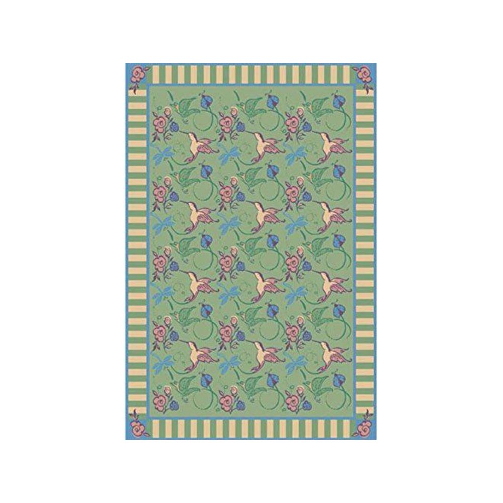 Kaleidoscope Flights of Fantasy 3'10" x 5'4" Area Rug in Color Green