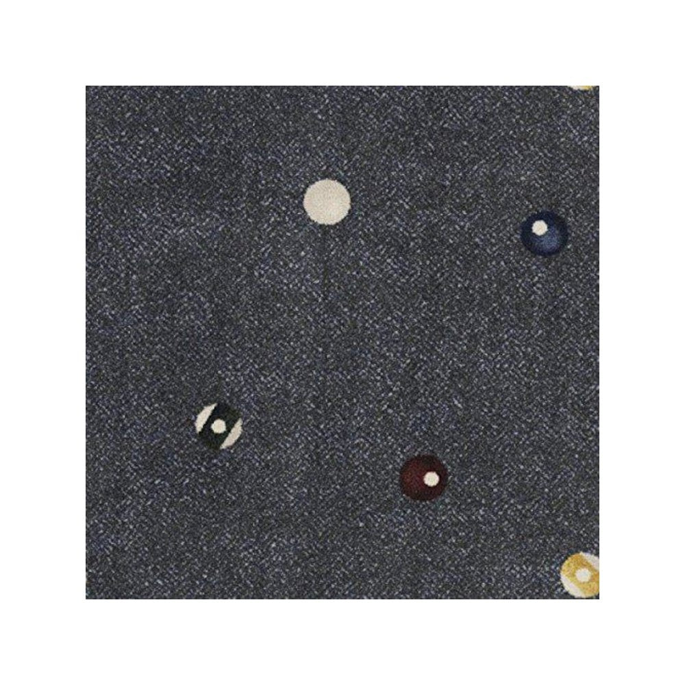 Games People Play Open Table 5'4" x 7'8" Area Rug in Color Charcoal