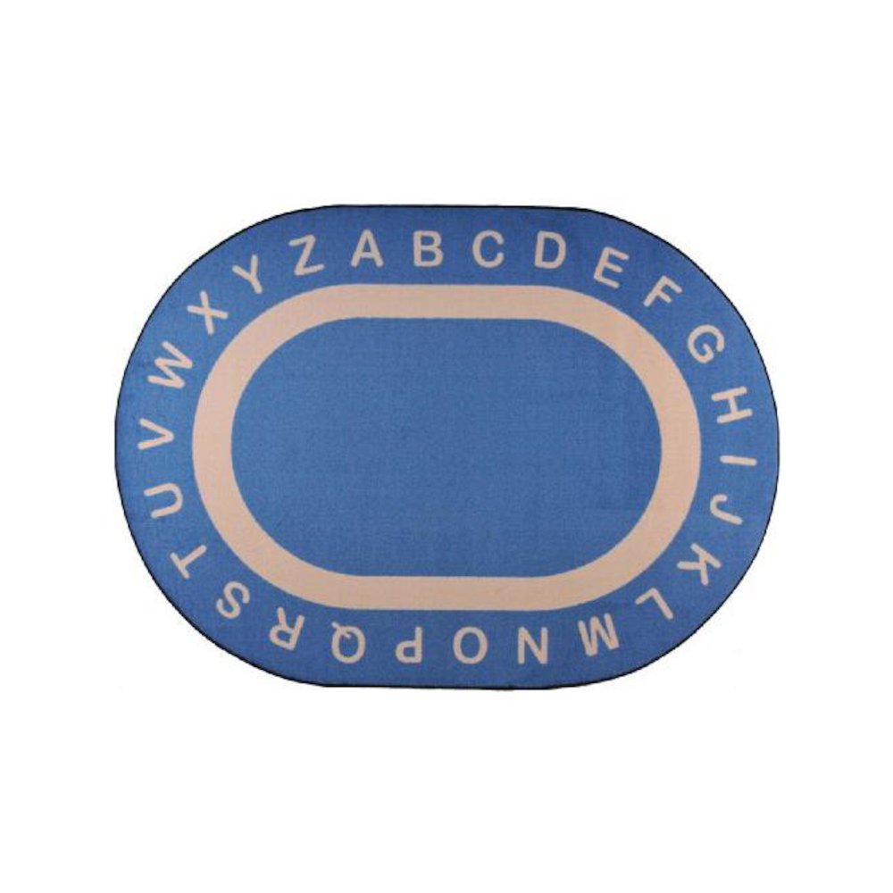 Kid Essentials Endless Alphabet 5'4" x 7'8" Area Rug in Color Seaside