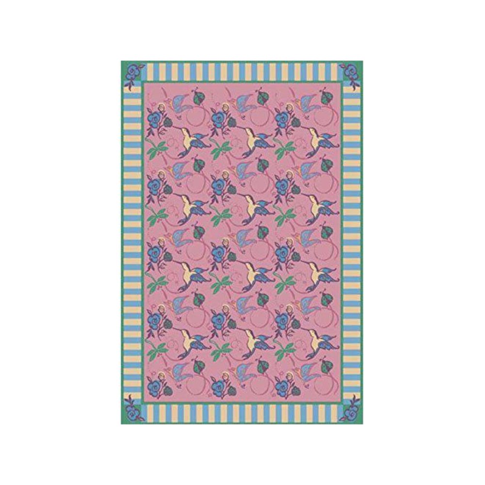 Kaleidoscope Flights of Fantasy 7'8" x 10'9" Area Rug in Color Rose