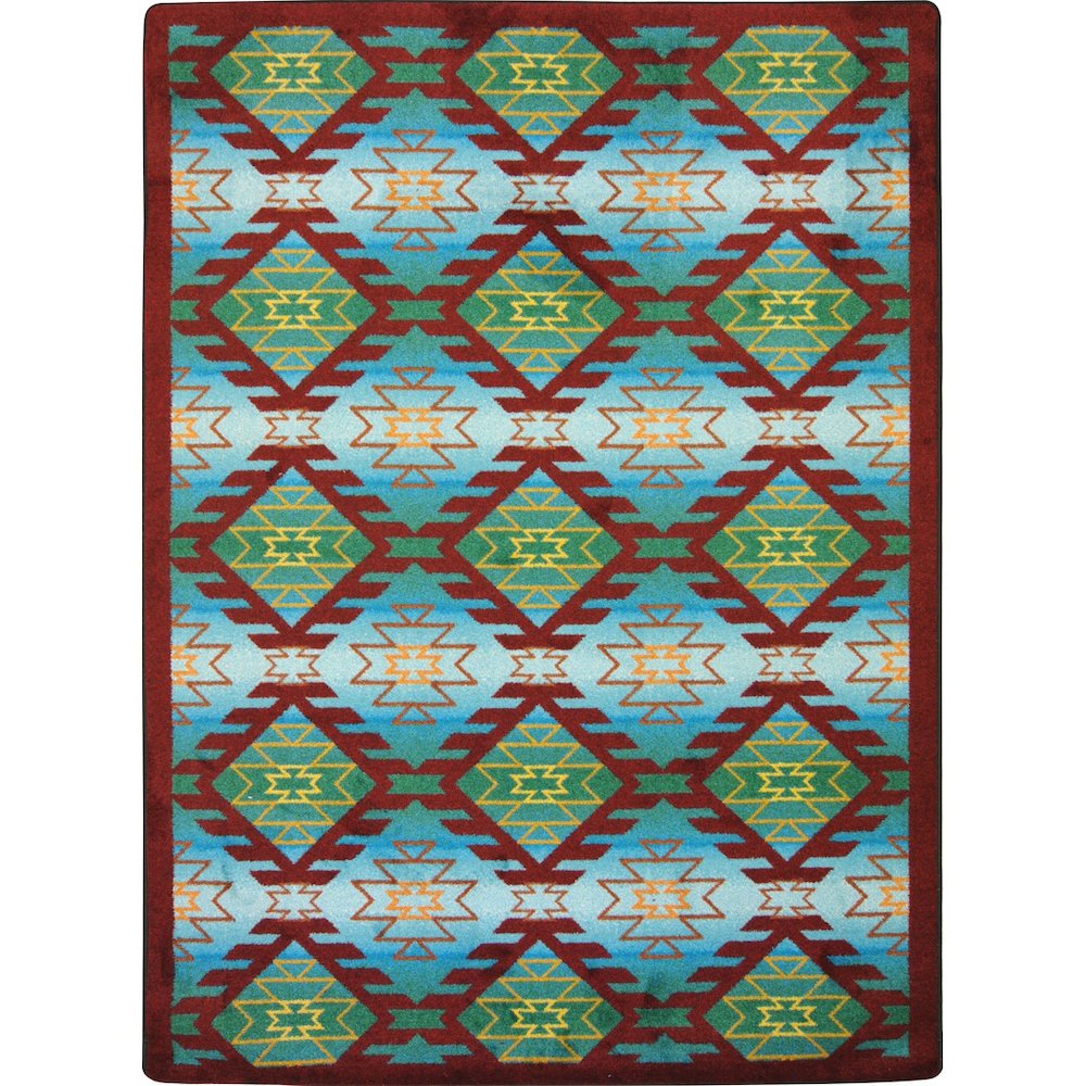 Kaleidoscope Canyon Ridge 3'10" x 5'4" Area Rug in Color Desert Turquoise