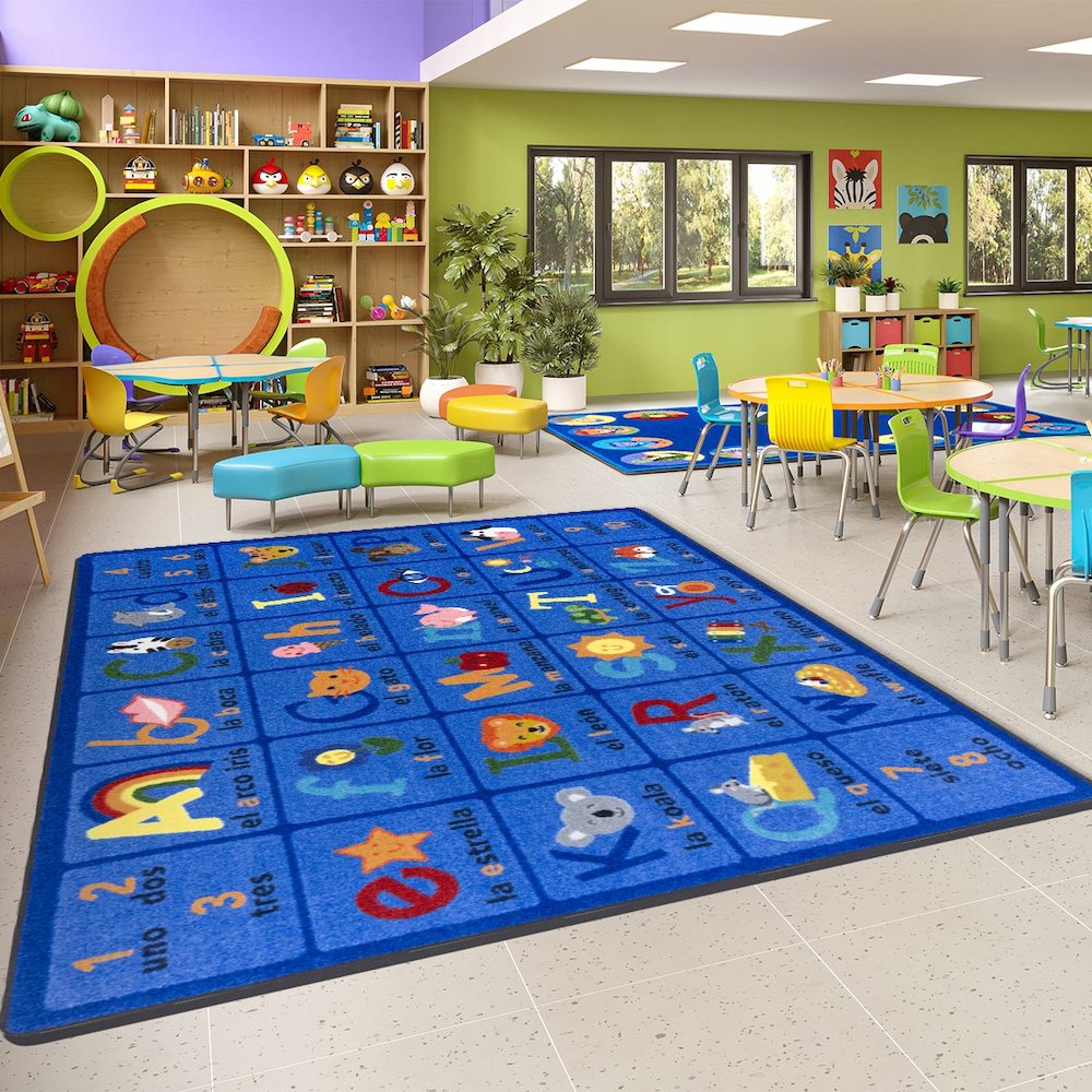 Kid Essentials La Fonica 5'4" x 7'8" Area Rug in Color Multi