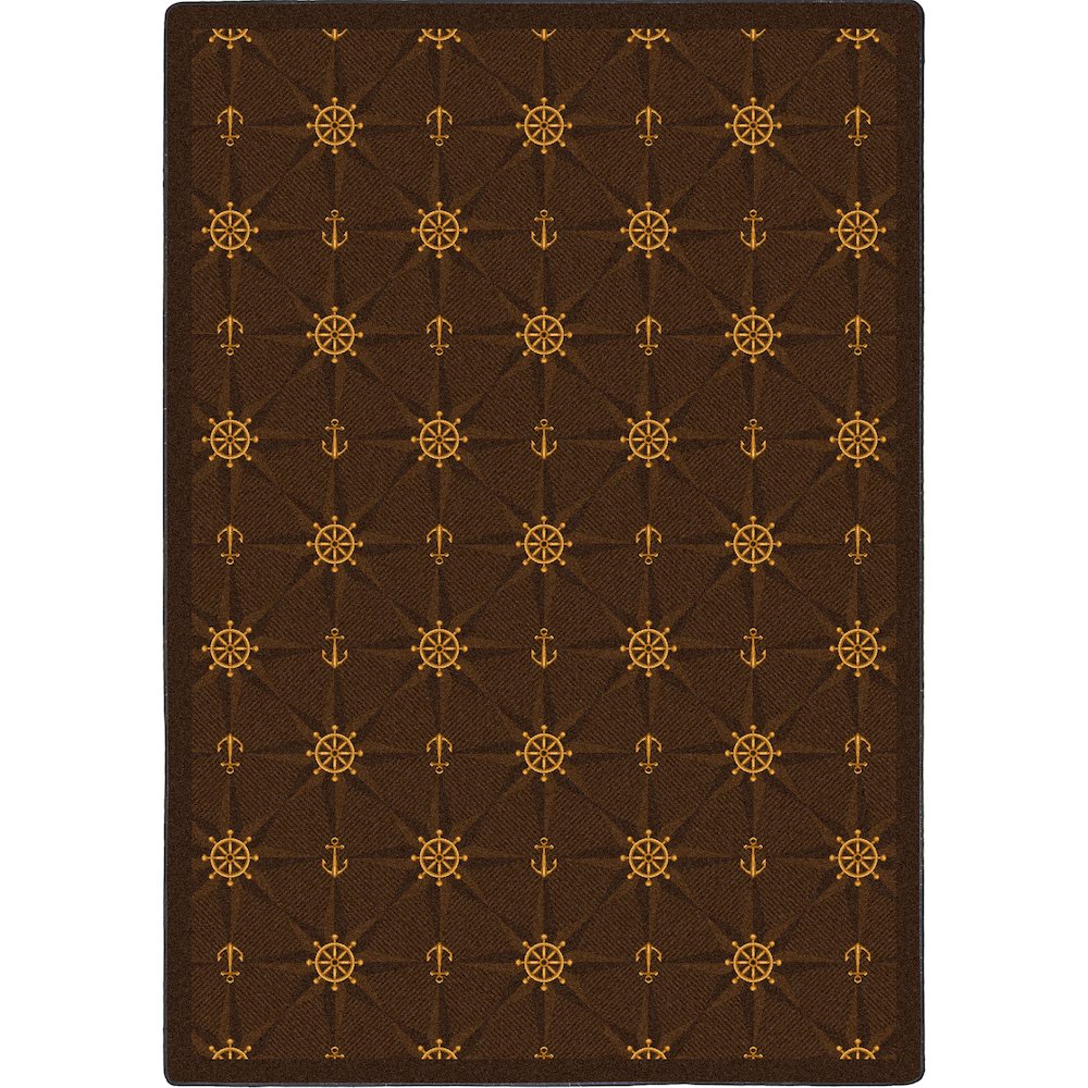 Kaleidoscope Mariner's Tale 3'10" x 5'4" Area Rug in Color Chocolate