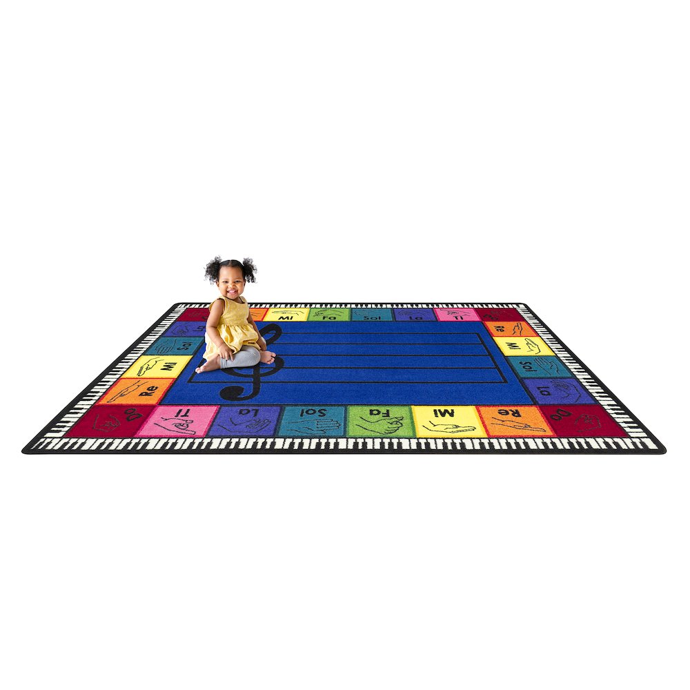 Pitch Perfect 5'4" x 7'8" Area Rug in Color Multi