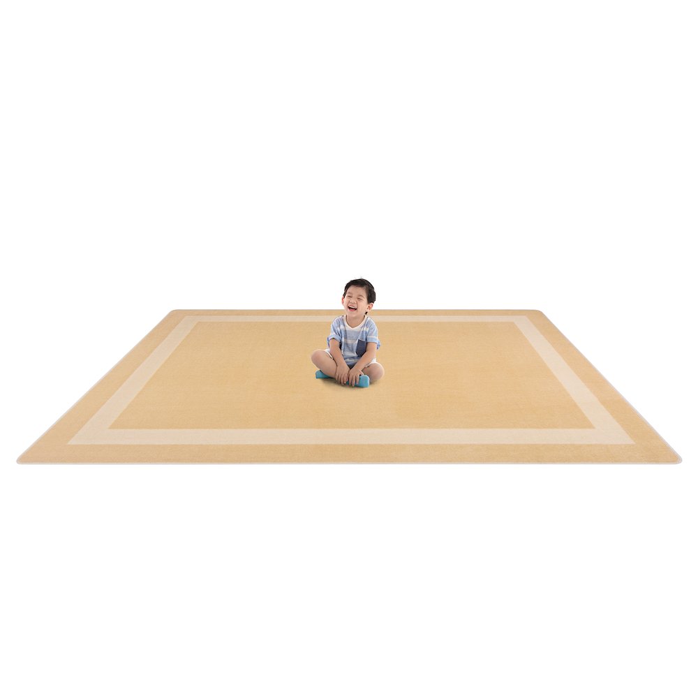 Kid Essentials Portrait 10'9" x 13'2" Area Rug in Color Sandstone