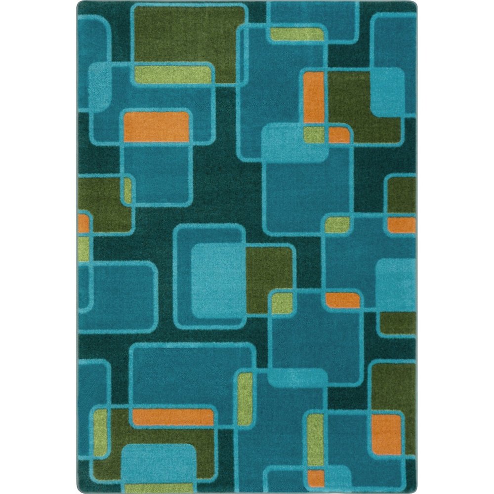 Kid Essentials Reflex 3'10" x 5'4" Area Rug in Color Citrus