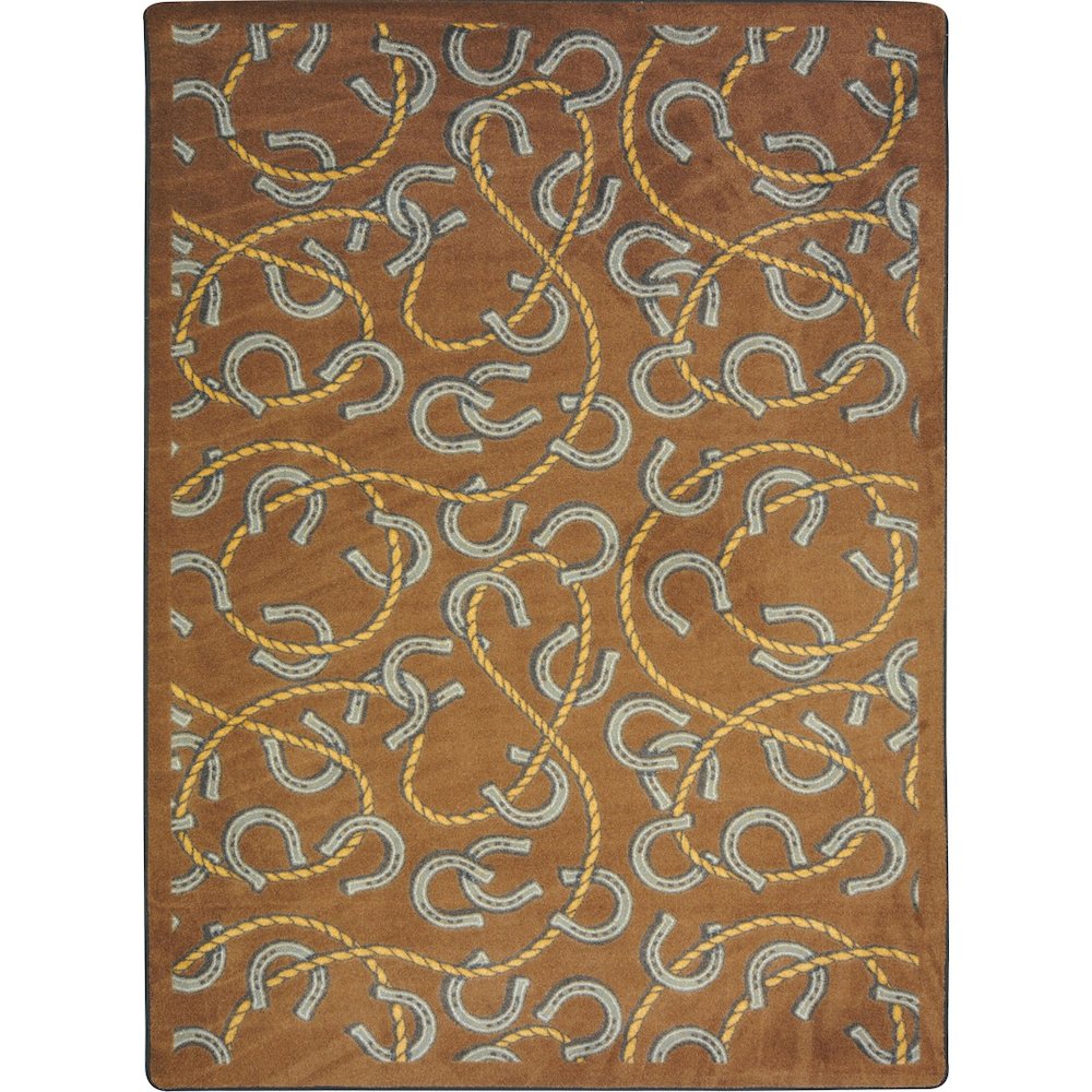 Kaleidoscope Rodeo 3'10" x 5'4" Area Rug in Color Chocolate
