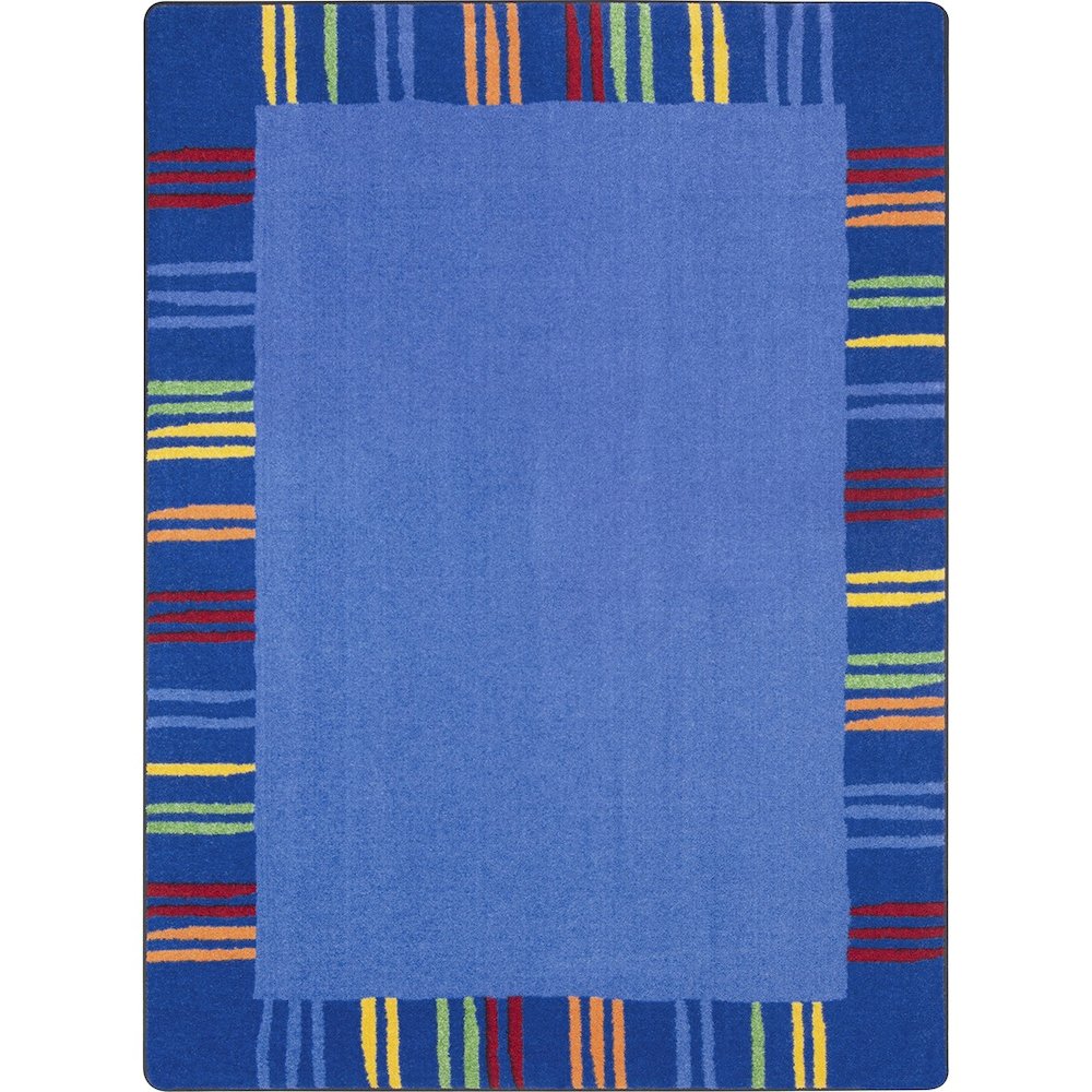 Kid Essentials Seeing Stripes 5'4" x 7'8" Area Rug in Color Rainbow