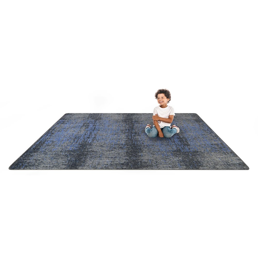 Kid Essentials Surface Tension 3'10" x 5'4" Area Rug in Color Marine