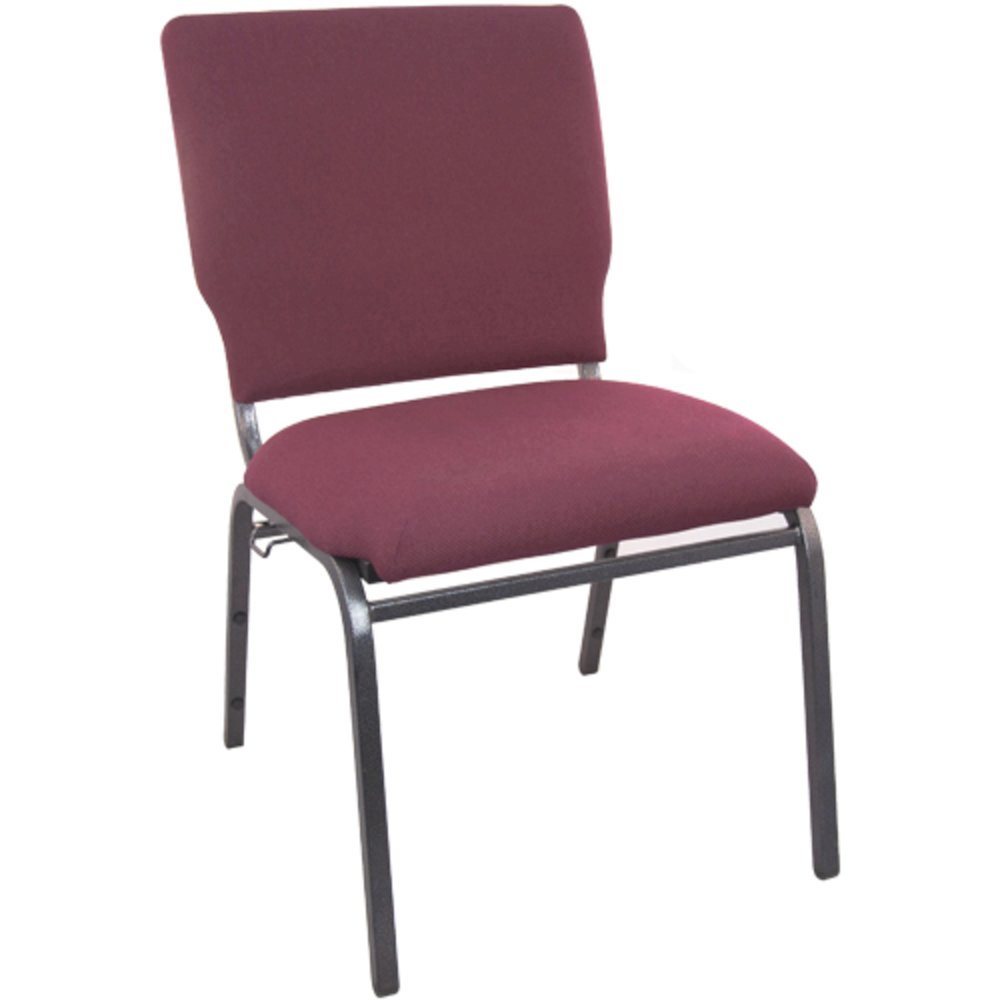 Maroon Church Chairs 18.5 in. Wide