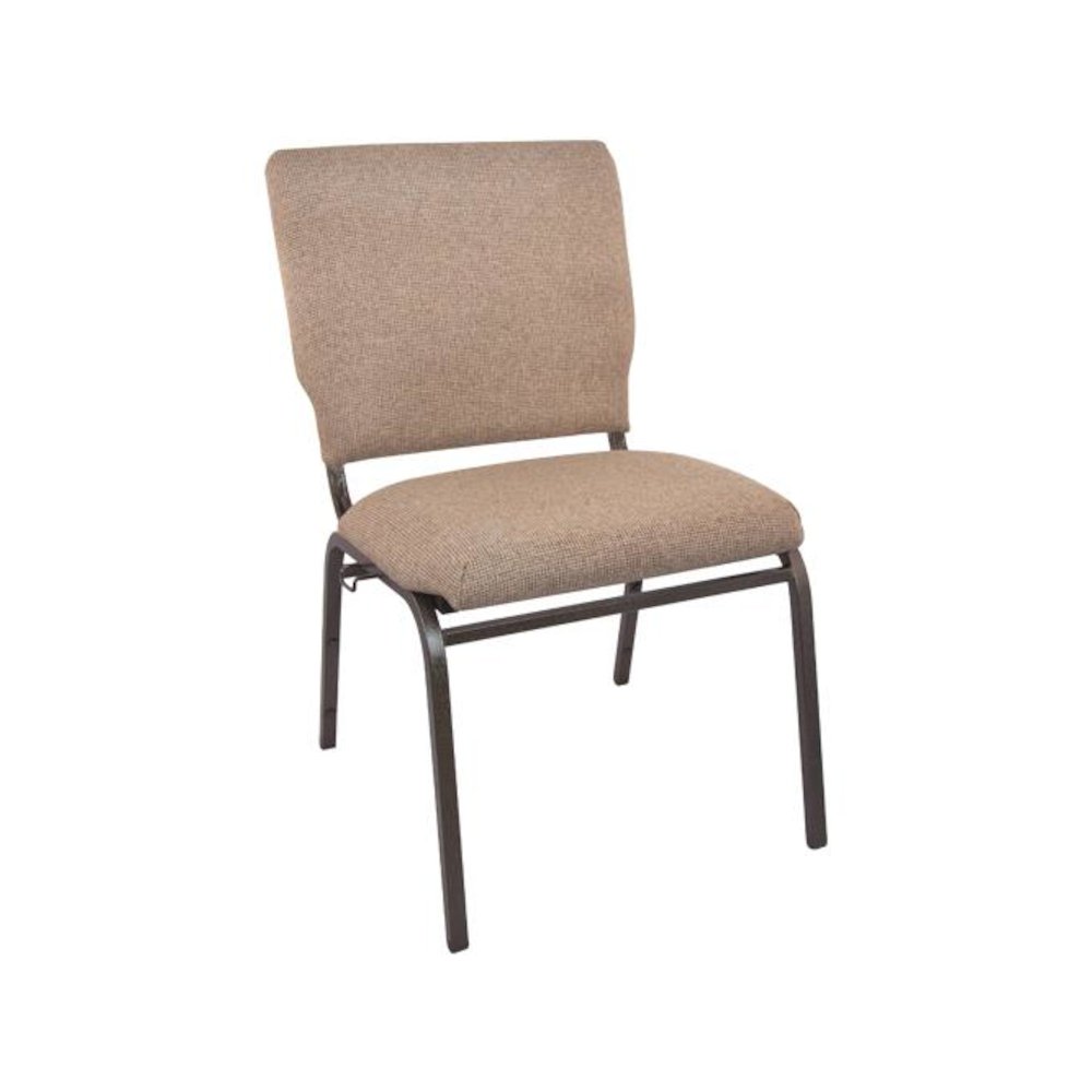 Mixed Tan Church Chairs 18.5 in. Wide