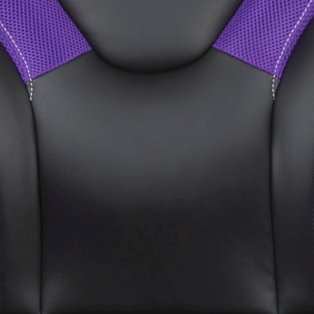 X10 Gaming Chair Racing Office Computer Swivel Chair, Purple/Black LeatherSoft
