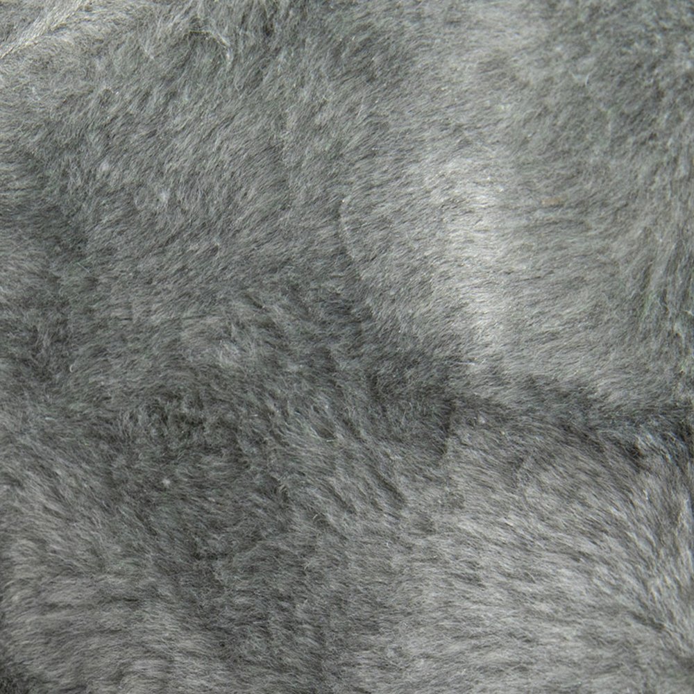 Duncan Oversized Gray Furry Refillable Bean Bag Chair for All Ages