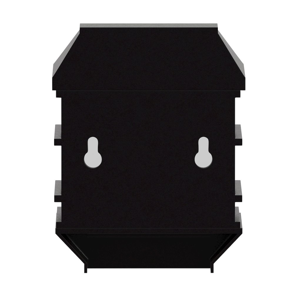 Solar Powered LED Lantern Style Deck and Fence Lights - Set of 6, Brown
