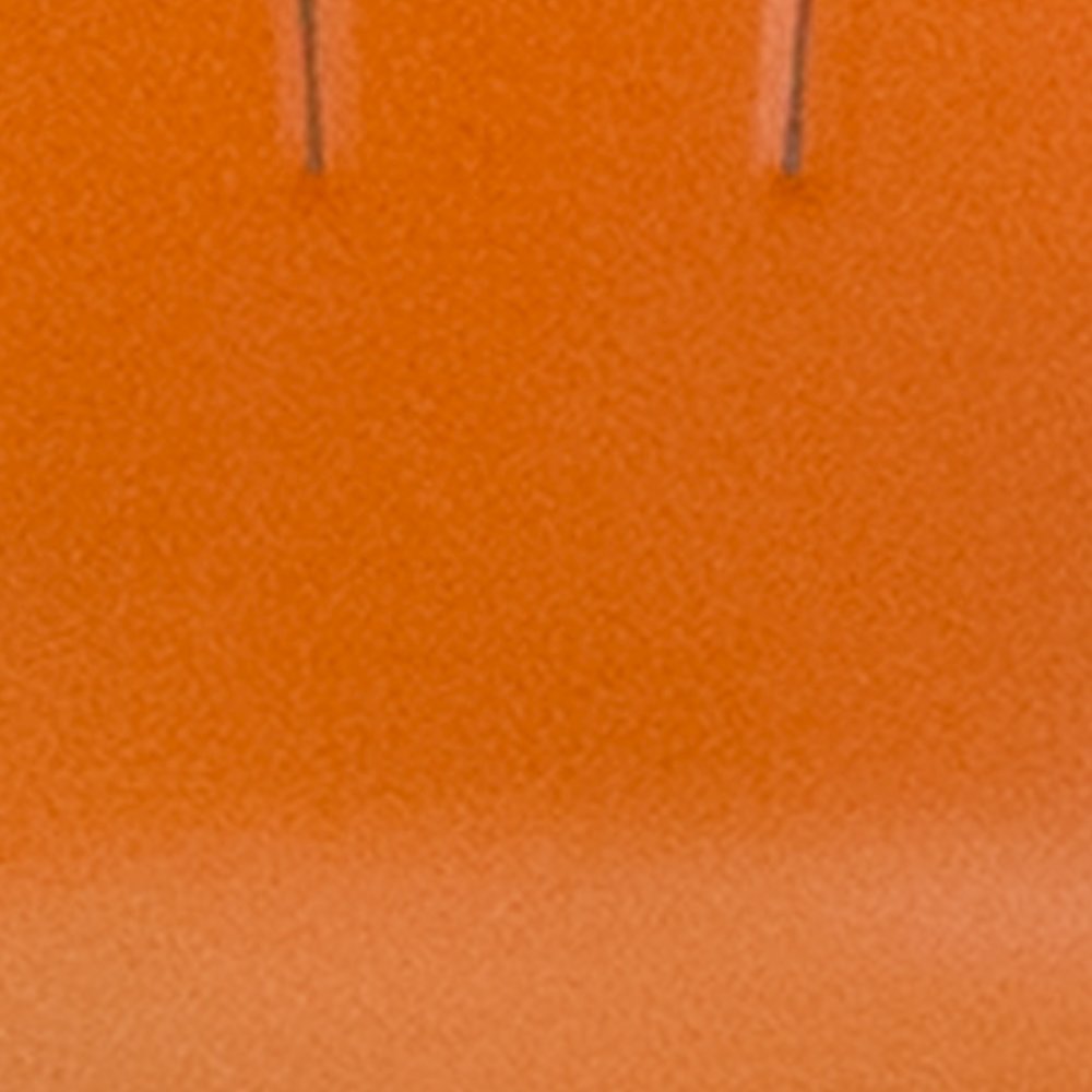 24" High Distressed Orange Metal Indoor-Outdoor Counter Height Stool with Back