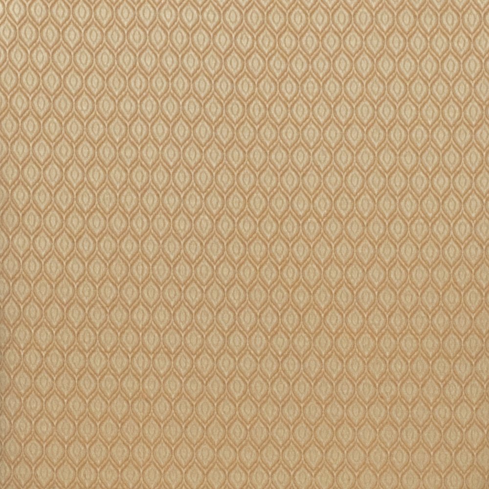 Crown Back Stacking Banquet Chair in Beige Patterned Fabric - Gold Frame