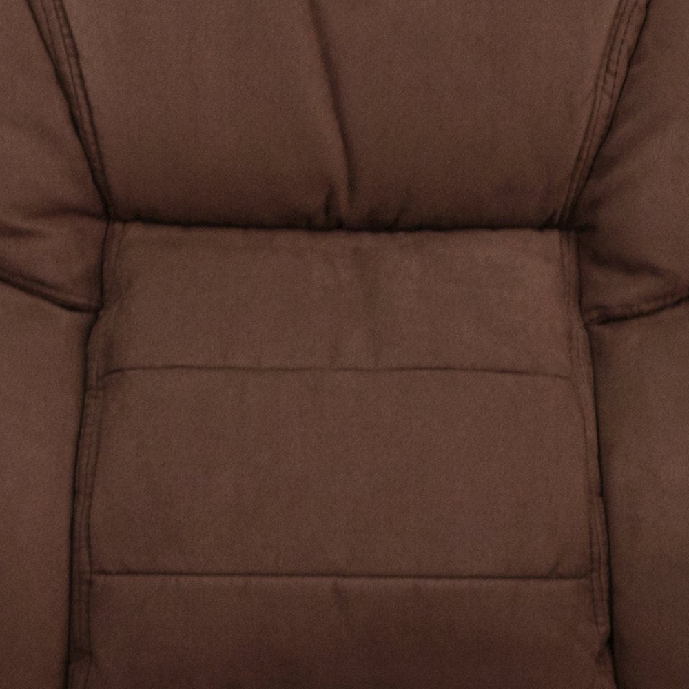 Brown Microfiber Executive Side Reception Chair