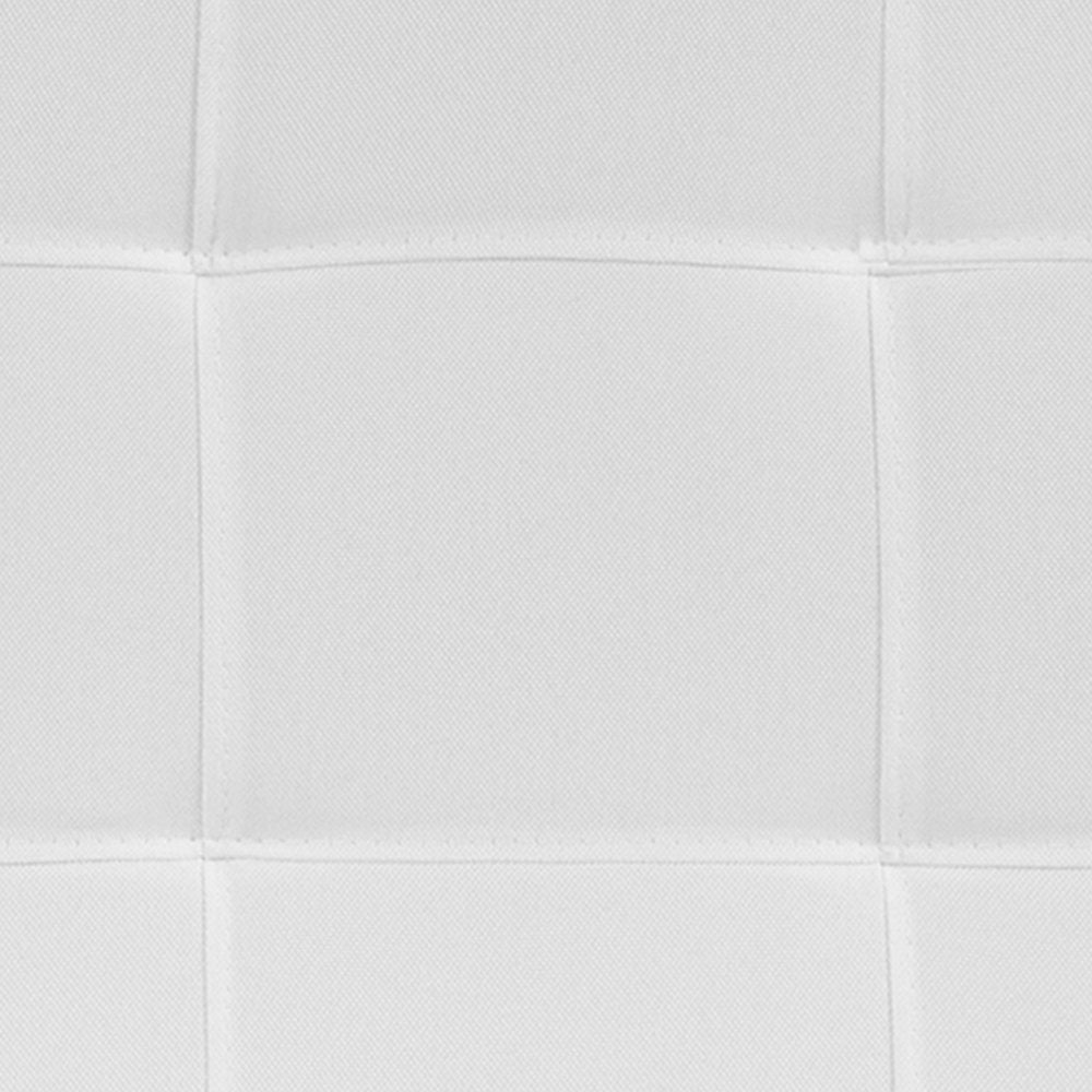 Tufted Upholstered Full Size Headboard in White Fabric