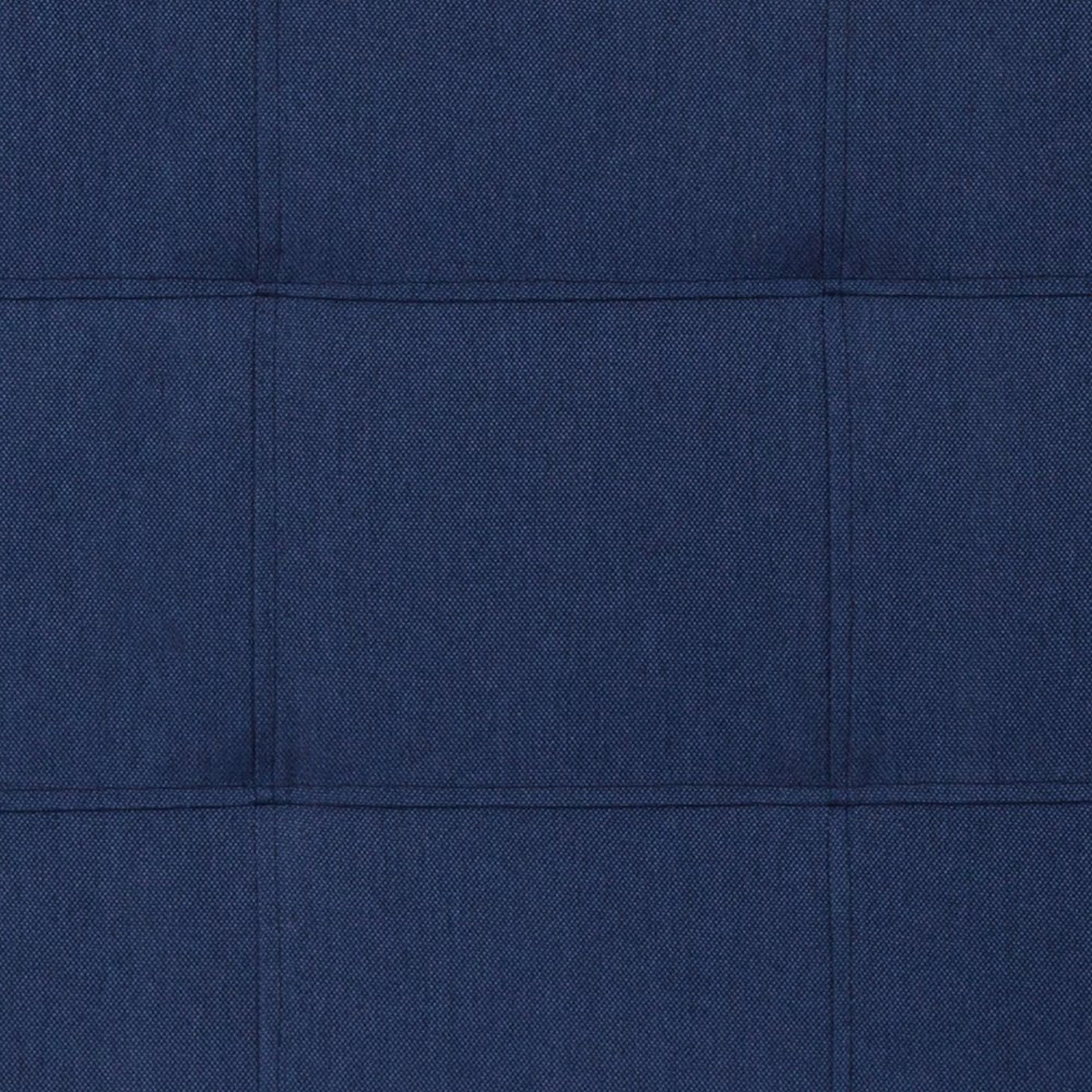 Tufted Upholstered Twin Size Headboard in Navy Fabric